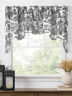 5pc lot, Victoria Park Toile Valances by Ellis Curtain